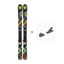 Ski Dynastar Slider JR + Xpress Team 7 B83 Black White  2016