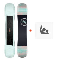 Snowboard Nidecker Sensor Plus 2023 + Fixations de snowboard - Pack Snowboard Homme