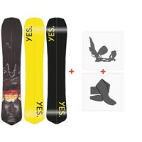 Splitboard Yes Optisplitstic 2024 + Fixations de splitboard + Peaux - Splitboard Package - Homme