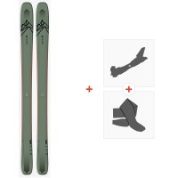 Ski Salomon N QST 106 OIL Green/Orang 2021 + Touring bindings