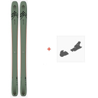 Ski Salomon N QST 106 OIL Green/Orang 2021 + Fixations de ski